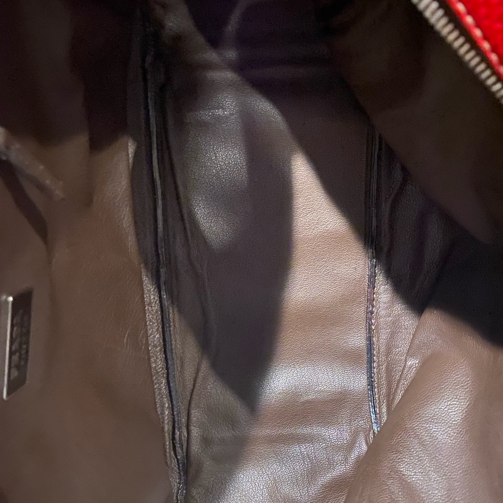 Prada Red Leather Shoulder Bag - Picture 8 of 15